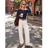 MEROKEETY Women’s Off Shoulder Bell Long Sleeve Tops Fall Going Out Shirts | 2026 One Shoulder, Asymmetrical Top, Metal Rivets, Fitted T-Shirt, Date Night, Streetwear, Trendy Outfits, Y2k Clothes(Navy)