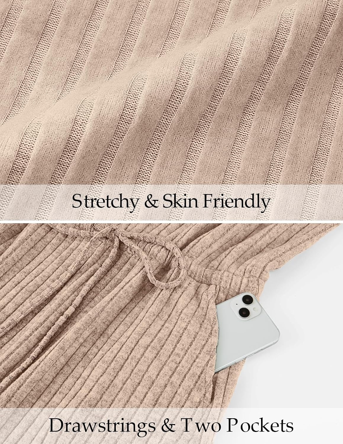 image:imageMEROKEETY Womens Summer Cap Sleeve TShirt Mini Dress 2026 V Neck Stretchable Tie Waist Cinched Beach Vacation Shirt Sundress Pockets Casual Travel Boat OutfitApricot