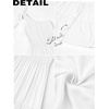 MEROKEETY Womens One Shoulder Smocked Summer Sleeveless Midi Dresses | Side Slit, Tiered, High Waist, Shoulder Tie, Flowy, A Line, Formal, Cocktail Party, Wedding Guest, Beach, Vacation Long Dress(White)