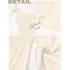 MEROKEETY Womens One Shoulder Smocked Summer Sleeveless Midi Dresses | Side Slit, Tiered, High Waist, Shoulder Tie, Flowy, A Line, Formal, Cocktail Party, Wedding Guest, Beach, Vacation Long Dress(Beige)