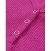 MEROKEETY Womens 2026 Summer Short Sleeve Tops Casual T Shirts | V Neck, Ribbed Knit, Henley, Button Down, Trendy Fashion Basic Tee Shirts Blouses, Going Out Outfits Clothes(Hot Pink)