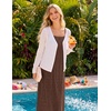 MEROKEETY Women’s Summer Maxi Dress Boho Spaghetti Straps Sundress | Sleeveless, Casual, Floral Lace Eyelet, Fully Lined, Flowy, A Line, Cute, Trendy, Long Dress for Beach Vacation, Travel(Brown)