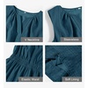 MEROKEETY Womens Summer Casual Beach Vacation Sleeveless Mini Sundress 2026 | V Neck, A Line, Solid Color, Ruffle Hem, Flowy Swing Sun Dress, Elastic Waist, Cotton, Wedding Guest Graduation Short Dress(Teal)