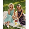 MEROKEETY Women’s Summer Sleeveless Maxi Dress Beach Sundress | Casual Scoop Neck Tank Dress, Cotton, Boho Vacation, Loose Fit, Side Pockets, A-Line, Floral Long Dress, Spring Outfits(Blackrose)