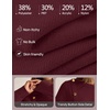 MEROKEETY Women’s Fall Long Sleeve Button Casual Pullover Sweater | Crew Neck, Ribbed Knit, Decorative Gold Buttons, Relaxed Fit, Solid Color, Business Casual, Work, 2026 Winter Outfits(Wine)