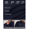 MEROKEETY Women’s Fall Long Sleeve Button Casual Pullover Sweater | Crew Neck, Ribbed Knit, Decorative Gold Buttons, Relaxed Fit, Solid Color, Business Casual, Work, 2026 Winter Outfits(Navy)