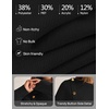 MEROKEETY Women’s Fall Long Sleeve Button Casual Pullover Sweater | Crew Neck, Ribbed Knit, Decorative Gold Buttons, Relaxed Fit, Solid Color, Business Casual, Work, 2026 Winter Outfits(Black)