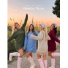 MEROKEETY Women’s Fall Long Sleeve Lace Oversized Casual Knit Sweater Dress | Patchwork, Crew Neck, Above Knee Length, Twofer Pullover, Ribbed, Drop Shoulder, Loose Fit, Soft, Cozy Winter Outfits 2026(Army)