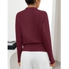 MEROKEETY Women’s Fall Mock Neck Batwing Sleeve Sweater Cinched Waist Tops | Dolman Sleeve, Ribbed Knit, Ruched, Single-side Buttons, Cozy Pullover, Date Night Going Out Outfits, Winter Fashion Clothes(Wine)