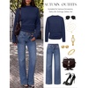 MEROKEETY Women’s Fall Mock Neck Batwing Sleeve Sweater Cinched Waist Tops | Dolman Sleeve, Ribbed Knit, Ruched, Single-side Buttons, Cozy Pullover, Date Night Going Out Outfits, Winter Fashion Clothes(Navy)