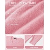 MEROKEETY Women’s V Neck Fuzzy Fall Long Sleeve Cozy Soft Sweater Pullover | 2026 Fashion, Slouchy Furry Knit Tops, Classic Loose Fit, Daliy Casual Wear, Comfy Warm Winter Outfits(Pink)