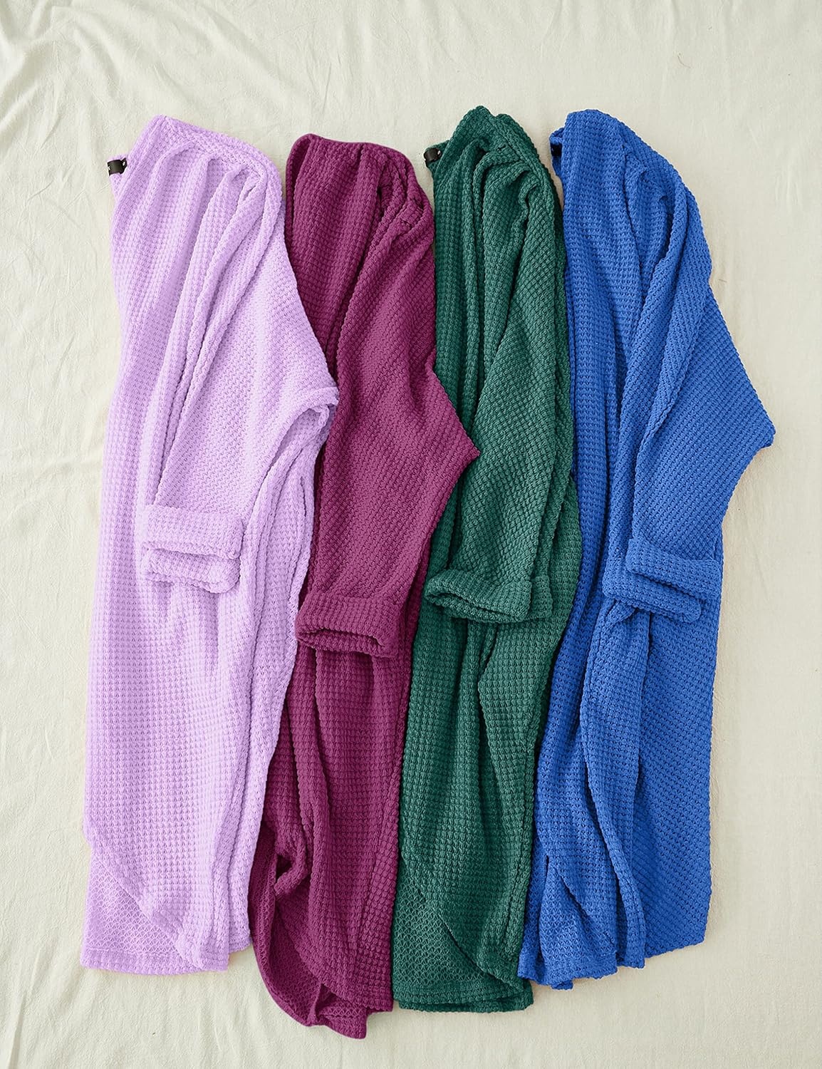 image:imageMEROKEETY Cardigan Sweaters for Women Oversized Long Cardigans Fall Outfits Waffle Knit Batwing Long Sleeve Loose Fit Open Front Slouchy Casual Outwear Cozy Sweater Coat Winter ClothesDark Green