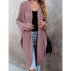 MEROKEETY Cardigan Sweaters for Women Oversized Long Cardigans Fall Outfits | Waffle Knit, Batwing Long Sleeve, Loose Fit, Open Front, Slouchy Casual Outwear, Cozy Sweater Coat, Winter Clothes(Taro)