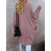 MEROKEETY Cardigan Sweaters for Women Oversized Long Cardigans Fall Outfits | Waffle Knit, Batwing Long Sleeve, Loose Fit, Open Front, Slouchy Casual Outwear, Cozy Sweater Coat, Winter Clothes(Taro)