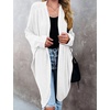 MEROKEETY Cardigan Sweaters for Women Oversized Long Cardigans Fall Outfits | Waffle Knit, Batwing Long Sleeve, Loose Fit, Open Front, Slouchy Casual Outwear, Cozy Sweater Coat, Winter Clothes(White)
