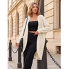 MEROKEETY Cardigan Sweaters for Women Oversized Long Cardigans Fall Outfits | Waffle Knit, Batwing Long Sleeve, Loose Fit, Open Front, Slouchy Casual Outwear, Cozy Sweater Coat, Winter Clothes(Beige)