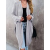 MEROKEETY Cardigan Sweaters for Women Oversized Long Cardigans Fall Outfits | Waffle Knit, Batwing Long Sleeve, Loose Fit, Open Front, Slouchy Casual Outwear, Cozy Sweater Coat, Winter Clothes(Light Grey)