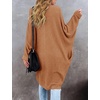 MEROKEETY Cardigan Sweaters for Women Oversized Long Cardigans Fall Outfits | Waffle Knit, Batwing Long Sleeve, Loose Fit, Open Front, Slouchy Casual Outwear, Cozy Sweater Coat, Winter Clothes(Yellow Brown)