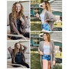 MEROKEETY Cardigan Sweaters for Women Oversized Long Cardigans Fall Outfits | Waffle Knit, Batwing Long Sleeve, Loose Fit, Open Front, Slouchy Casual Outwear, Cozy Sweater Coat, Winter Clothes(Apricot)