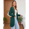 MEROKEETY Cardigan Sweaters for Women Oversized Long Cardigans Fall Outfits | Waffle Knit, Batwing Long Sleeve, Loose Fit, Open Front, Slouchy Casual Outwear, Cozy Sweater Coat, Winter Clothes(Dark Green)