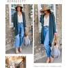 MEROKEETY Cardigan Sweaters for Women Oversized Long Cardigans Fall Outfits | Waffle Knit, Batwing Long Sleeve, Loose Fit, Open Front, Slouchy Casual Outwear, Cozy Sweater Coat, Winter Clothes(Dark Green)