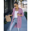 MEROKEETY Womens 2026 Fall Long Sleeve Chunky Knit Cardigan Sweaters | Open Front, Oversized, Lantern Sleeve, Chunky Trendy Cardigan Outerwear, Fashion Winter Outfits Coats(Taro)