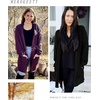 MEROKEETY Womens 2026 Fall Long Sleeve Chunky Knit Cardigan Sweaters | Open Front, Oversized, Lantern Sleeve, Chunky Trendy Cardigan Outerwear, Fashion Winter Outfits Coats(Black)
