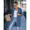 MEROKEETY Womens 2026 Fall Long Sleeve Chunky Knit Cardigan Sweaters | Open Front, Oversized, Lantern Sleeve, Chunky Trendy Cardigan Outerwear, Fashion Winter Outfits Coats(Dusty Blue)