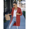 MEROKEETY Womens 2026 Fall Long Sleeve Chunky Knit Cardigan Sweaters | Open Front, Oversized, Lantern Sleeve, Chunky Trendy Cardigan Outerwear, Fashion Winter Outfits Coats(Rust)