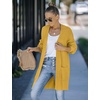 MEROKEETY Womens 2026 Fall Long Sleeve Chunky Knit Cardigan Sweaters | Open Front, Oversized, Lantern Sleeve, Chunky Trendy Cardigan Outerwear, Fashion Winter Outfits Coats(Mustard)