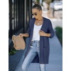 MEROKEETY Womens 2026 Fall Long Sleeve Chunky Knit Cardigan Sweaters | Open Front, Oversized, Lantern Sleeve, Chunky Trendy Cardigan Outerwear, Fashion Winter Outfits Coats(Navy)