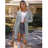 MEROKEETY Women’s Fall Cable Knit Button Long Cardigan Sweater | Button Front, Long Sleeve, Chunky Knit, Open Front, V Neck, Loose Fit, Side Pockets, 2026 Winter, Casual outerwear(Grey)