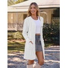 MEROKEETY Women’s Fall Cable Knit Button Long Cardigan Sweater | Button Front, Long Sleeve, Chunky Knit, Open Front, V Neck, Loose Fit, Side Pockets, 2026 Winter, Casual outerwear(White)