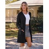 MEROKEETY Women’s Fall Cable Knit Button Long Cardigan Sweater | Button Front, Long Sleeve, Chunky Knit, Open Front, V Neck, Loose Fit, Side Pockets, 2026 Winter, Casual outerwear(Black)