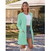 MEROKEETY Women’s Fall Cable Knit Button Long Cardigan Sweater | Button Front, Long Sleeve, Chunky Knit, Open Front, V Neck, Loose Fit, Side Pockets, 2026 Winter, Casual outerwear(Mint)