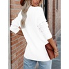 MEROKEETY Womens Fall Cable Knit Button Up Oversized Light Cardigan Sweater | Winter, Cozy, Lightweight, Warm, Cute, Trendy, Open Front, Button Down, Hip Length, Layering, Long Sleeve Coat, With Pockets(White)