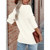 MEROKEETY Womens Fall Cable Knit Button Up Oversized Light Cardigan Sweater | Winter, Cozy, Lightweight, Warm, Cute, Trendy, Open Front, Button Down, Hip Length, Layering, Long Sleeve Coat, With Pockets(Beige)