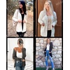 MEROKEETY Womens Fall Cable Knit Button Up Oversized Light Cardigan Sweater | Winter, Cozy, Lightweight, Warm, Cute, Trendy, Open Front, Button Down, Hip Length, Layering, Long Sleeve Coat, With Pockets(Dark Grey)