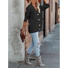 MEROKEETY Womens Fall Cable Knit Button Up Oversized Light Cardigan Sweater | Winter, Cozy, Lightweight, Warm, Cute, Trendy, Open Front, Button Down, Hip Length, Layering, Long Sleeve Coat, With Pockets(Black)