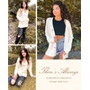 MEROKEETY Womens Fall Cable Knit Button Up Oversized Light Cardigan Sweater | Winter, Cozy, Lightweight, Warm, Cute, Trendy, Open Front, Button Down, Hip Length, Layering, Long Sleeve Coat, With Pockets(Beige)