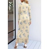 MEROKEETY Womens Fall Long Sleeve Floral Wedding Guest Maxi Dress | 2026 Bodycon, Mesh, Slim Fit, Winter Cocktail Party, Semi Formal, Birthday, Date Night, Prom Elegant Long Dresses(Apricot)