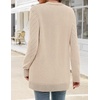MEROKEETY Women’s Fall Crochet Lightweight Cardigan Sweater(Apricot)