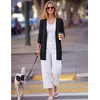 MEROKEETY Women’s Fall Crochet Lightweight Cardigan Sweater(Black)