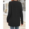 MEROKEETY Women’s Fall Crochet Lightweight Cardigan Sweater(Black)