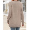 MEROKEETY Women’s Fall Crochet Lightweight Cardigan Sweater(Camel)