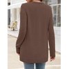 MEROKEETY Women’s Fall Crochet Lightweight Cardigan Sweater(Coffee)