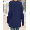 MEROKEETY Women’s Fall Crochet Lightweight Cardigan Sweater(Navy)