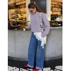 MEROKEETY Women’s Fall Long Sleeve Button Fuzzy Cardigan Sweater(Taro)
