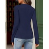 MEROKEETY Women’s Long Sleeve Fall Cardigan Sweaters Knit Tops 2026(Navy)