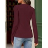 MEROKEETY Women’s Long Sleeve Fall Cardigan Sweaters Knit Tops 2026(Wine)